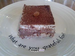 tiramisu at Cafe Gratitude- Larchmont in Hollywood
