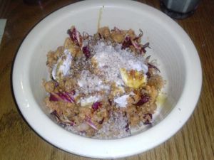 'I Am Gracious' grain bowl at Cafe Gratitude- Larchmont in Hollywood