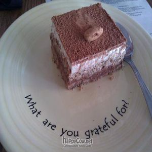 Tiramisu at Cafe Gratitude- Larchmont in Hollywood