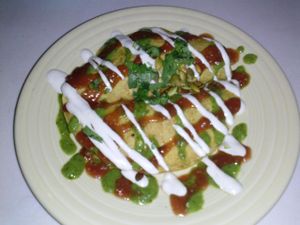 'I Am Generous' quesadillas at Cafe Gratitude- Larchmont in Hollywood