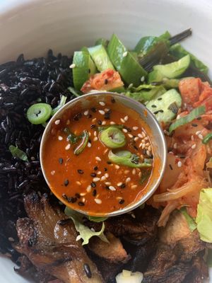 This bowl was wholesome but nothing you can’t make at home at Cafe Gratitude- Larchmont in Hollywood