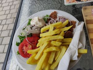 Gyrus at Gyros House in Kalampaka