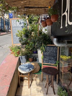 Entrance at Roka Cafe in Istanbul