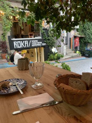 Gorgeous setting   at Roka Cafe in Istanbul