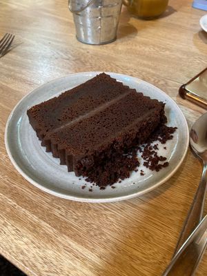 Vegan chocolate cake   at Mija  in Medellin