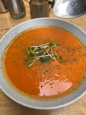 tomato soup at Mija  in Medellin