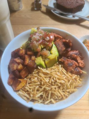 Vegan bean bowl at Mija  in Medellin