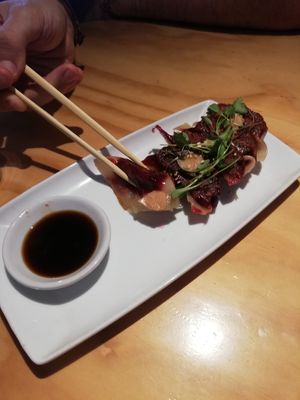 Gyosas #Veganuary at Kombu in Antigua