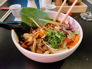 Where's the protein? at Kombu in Antigua