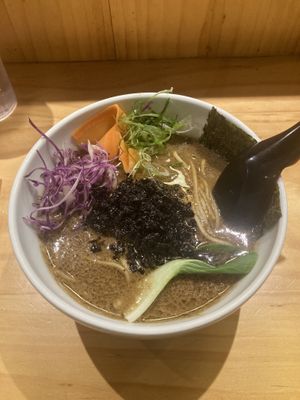 Vegan sesame ramen  at Kombu in Antigua