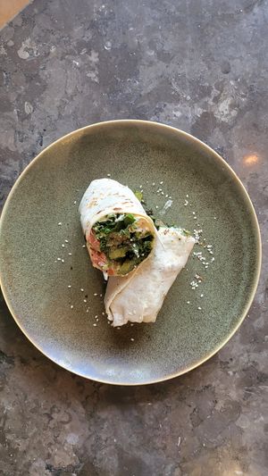 Falafel Wrap #Veganuary at Purple Cafe in Accra