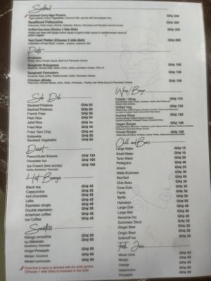   at Purple Cafe in Accra