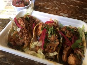 Jackfruit tacos at Antojitos - The Dog House in Edinburgh