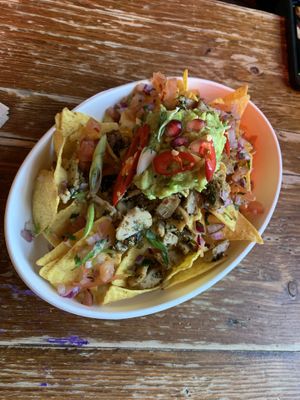Loaded nachos  at Antojitos - The Dog House in Edinburgh