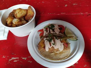 Pineapple tacos at Antojitos - The Dog House in Edinburgh