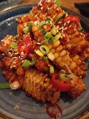 Sweetcorn ribs at The Oak in Bromley