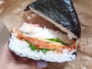 Vegan onigiri at Ukiyo in Vienna