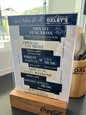   at Oxleys Bar & Kitchen in Picton