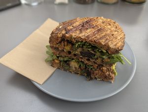 The vegan tostie at Courtyard Café in St Albans