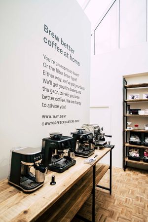 WAY shop homebrew Espresso machines at WAY Specialty Coffee Roasters - Voldersstraat in Ghent