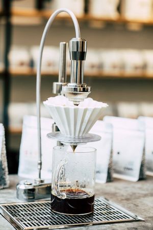 Modbar filter drip station at WAY Specialty Coffee Roasters - Voldersstraat in Ghent
