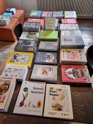 Cookbooks at WAY Specialty Coffee Roasters - Voldersstraat in Ghent