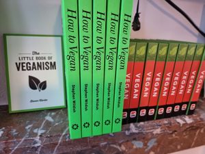 Little vegan books at WAY Specialty Coffee Roasters - Voldersstraat in Ghent