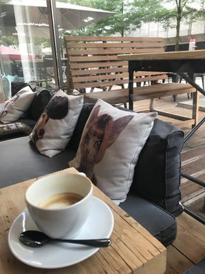View to outside  at Schröder's Cafe in Luedenscheid