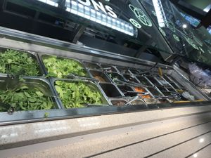 Salad bar - great option including multiple grains at Healthy Living in South Burlington