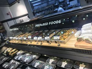 Prepared foods - there’s a whole other wall of this with even more options to the left at Healthy Living in South Burlington