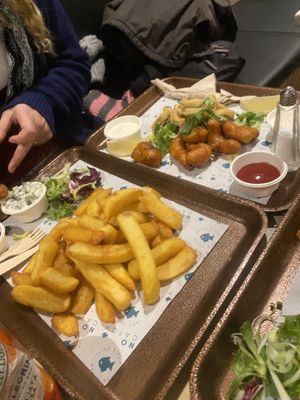 Triple cooked chips at The No Catch Co in Brighton