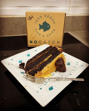 Salted caramel cake!  at The No Catch Co in Brighton