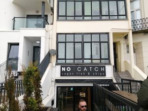 Shop sign at The No Catch Co in Brighton