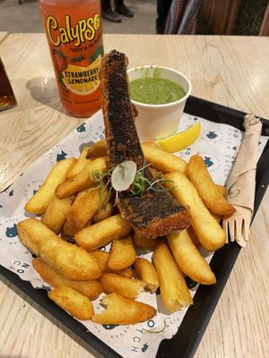 Cod and Chips  at The No Catch Co in Brighton