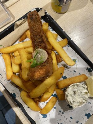Fish and chips (regular)  at The No Catch Co in Brighton