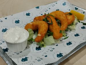 Lemon shrimp at The No Catch Co in Brighton