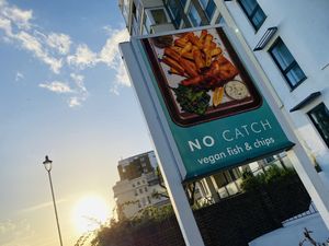 Signage outside  at The No Catch Co in Brighton