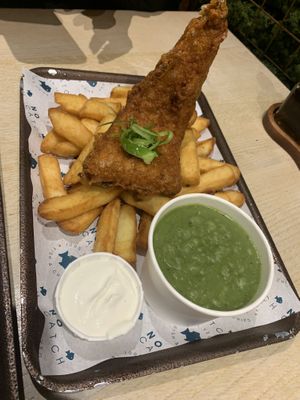 Smoked haddock & chips  at The No Catch Co in Brighton