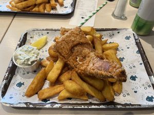 The tartar sauce is delicious   at The No Catch Co in Brighton