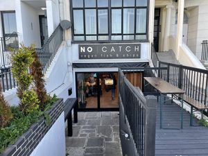 No Catch’s entrance   at The No Catch Co in Brighton