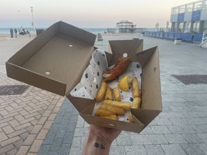 Vegan Smoked Haddock & Chips £11.50,   at The No Catch Co in Brighton