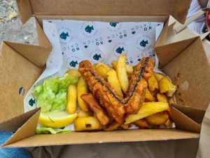 Regular fish and chips at The No Catch Co in Brighton
