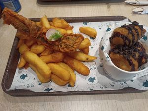 Cod and fried Oreos at The No Catch Co in Brighton