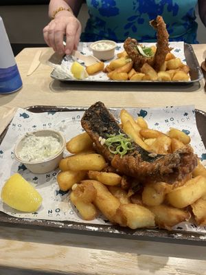Cod & Chips 😋   at The No Catch Co in Brighton