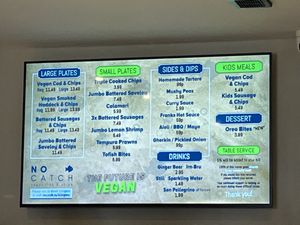 Menu  at The No Catch Co in Brighton