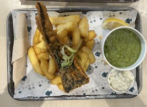 OMG! Amazing ‘cod’ & chips! 😋  at The No Catch Co in Brighton