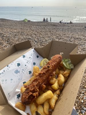 Takeout to the beach just across the road!  at The No Catch Co in Brighton