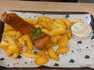 Smoked haddock and chips at The No Catch Co in Brighton