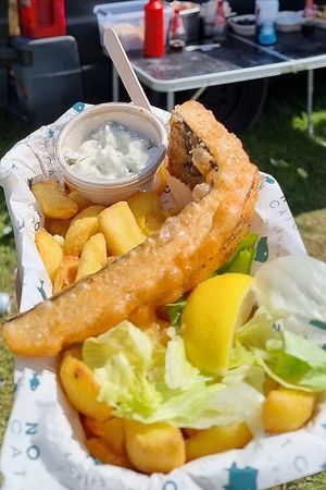 Vegan fish & chips at The No Catch Co in Brighton