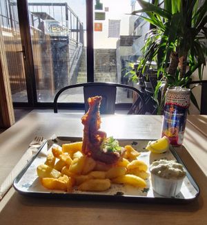 Lunch in the sun #Veganuary at The No Catch Co in Brighton